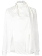 Materiel Cut-out Detail Shirt - White