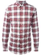 Dsquared2 Casual Tartan Shirt, Men's, Size: 54, Cotton/spandex/elastane