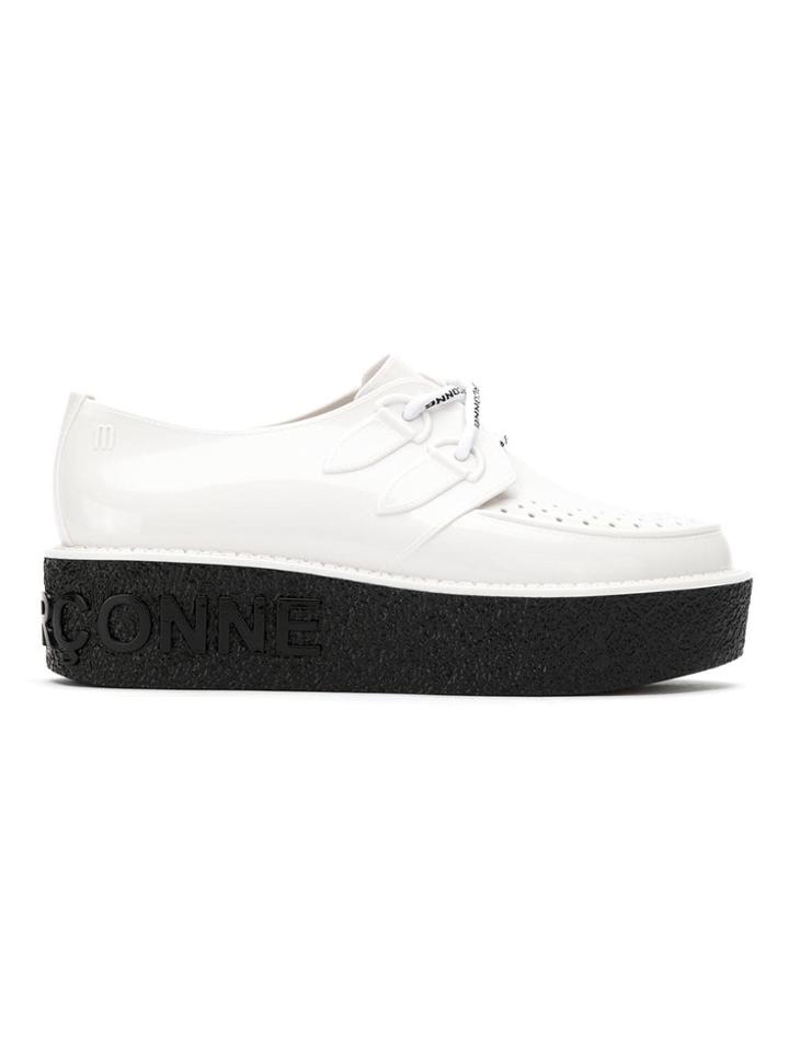 À La Garçonne X Melissa Flatform Creeper - White