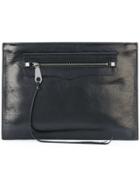 Rebecca Minkoff Fringed Detail Clutch - Black