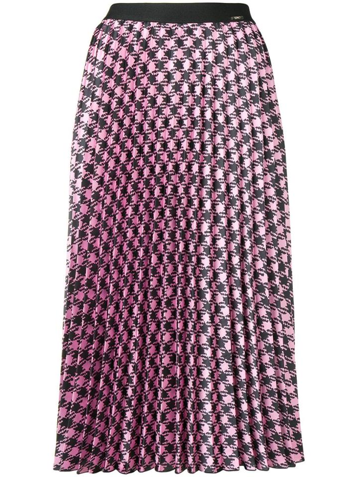 Liu Jo Printed Pleated Skirt - Pink