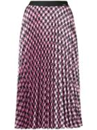 Liu Jo Printed Pleated Skirt - Pink