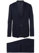 Paul Smith Notched Lapel Formal Suit, Men's, Size: 52, Blue, Wool/viscose