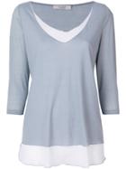 La Fileria For D'aniello Layered Shirt - Grey
