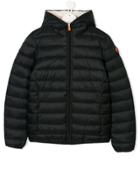 Save The Duck Kids Hooded Jacket - Black