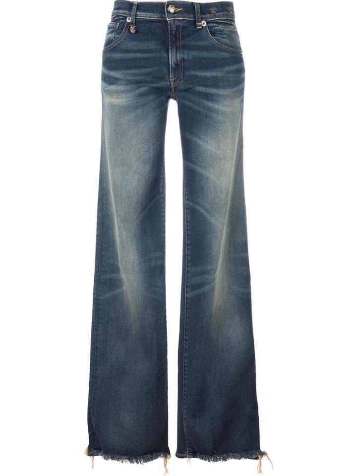 R13 Flared Jeans, Women's, Size: 27, Blue, Cotton/spandex/elastane