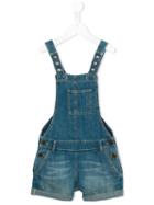 American Outfitters Kids - Studded Short Dungarees - Kids - Cotton - 6 Yrs, Blue