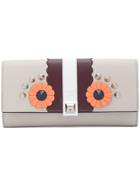 Fendi Faces Continental Wallet - Grey