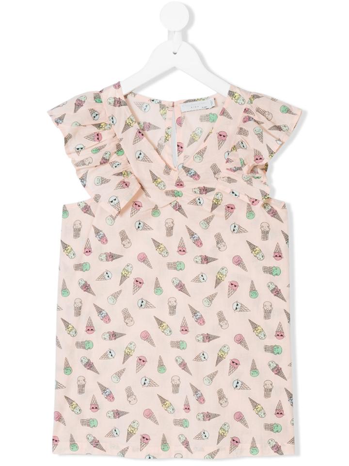 Stella Mccartney Kids Printed Top - Pink & Purple