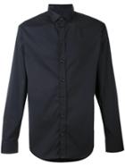 Armani Collezioni - Simple Shirt - Men - Cotton/polyamide/polyester/spandex/elastane - M, Black, Cotton/polyamide/polyester/spandex/elastane