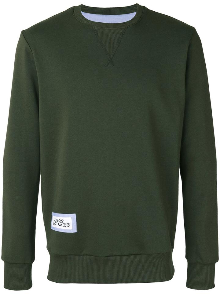 Lc23 - Logo Patch Sweatshirt - Men - Cotton - Xl, Green, Cotton