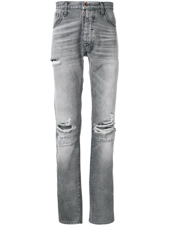 Unravel Project Distressed Style Jeans - Grey