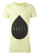 Odeur Novel Logo Long Fit T-shirt, Men's, Size: Large, Yellow/orange, Cotton