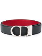 Dior Homme Logo Buckle Belt, Men's, Size: 110, Grey, Calf Leather