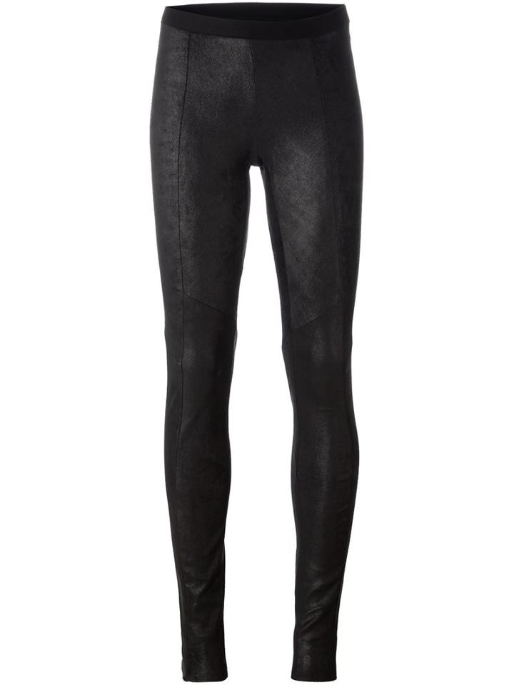 Ilaria Nistri Classic Leggings, Women's, Size: 44, Black, Lamb Skin