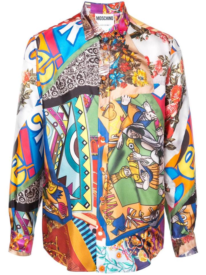 Moschino Printed Button Down Shirt - Multicolour