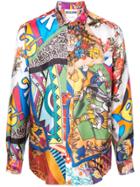 Moschino Printed Button Down Shirt - Multicolour