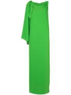 P.a.r.o.s.h. Asymmetric Sleeve Dress - Green