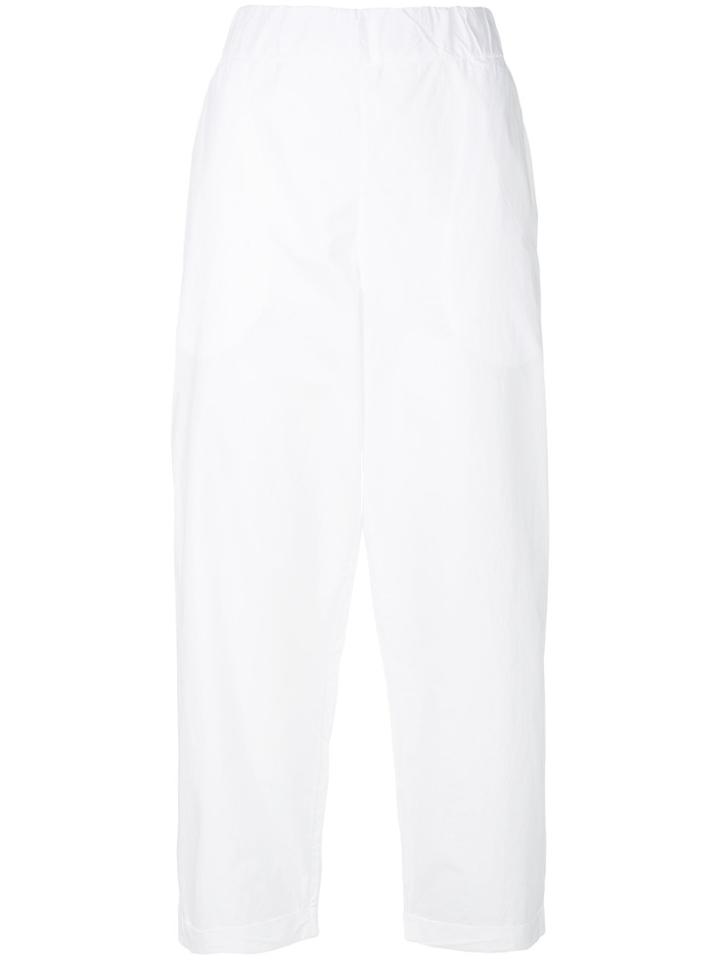 Labo Art Turned Up Hem Trousers - White