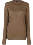Joseph Cashmere Fitted Top - Brown