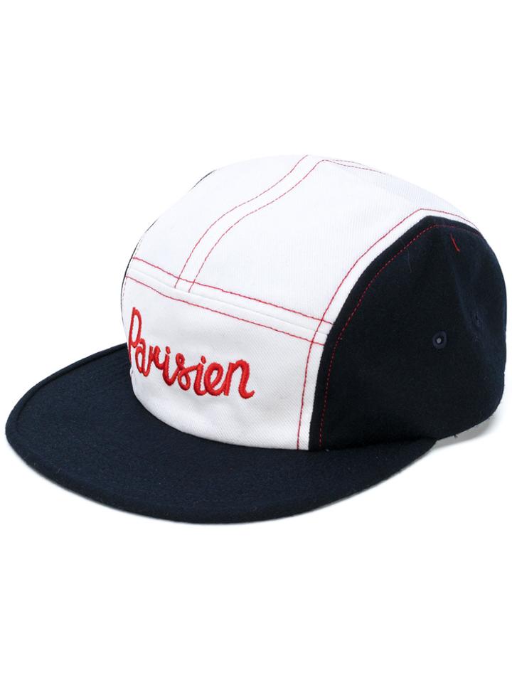 Maison Kitsuné Parisien Baseball Cap - Blue