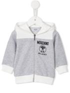 Moschino Kids - Logo Hoodie - Kids - Cotton - 3-6 Mth, Grey