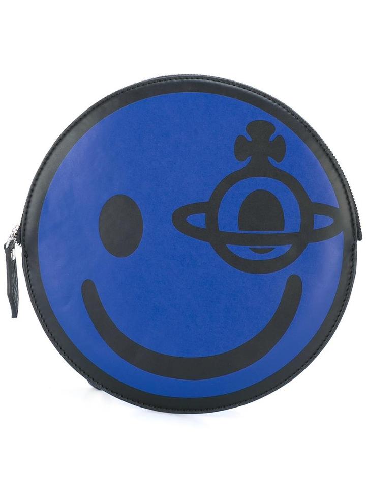 Vivienne Westwood Anglomania 'smile' Clutch, Women's, Blue, Polyurethane/leather