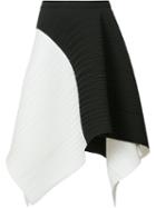 Proenza Schouler - Pleated Asymmetric Skirt - Women - Polyester/spandex/elastane - 3, Women's, White, Polyester/spandex/elastane