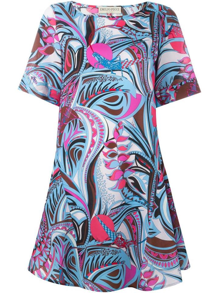 Emilio Pucci Printed Flared Dress