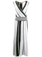 Missoni Striped V-neck Dress - White