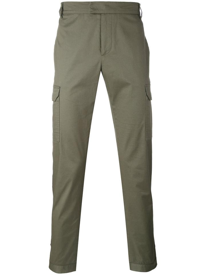 Les Hommes - Cargo Trousers - Men - Cotton/spandex/elastane - 52, Green, Cotton/spandex/elastane