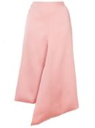 Tibi Asymmetric Draped Skirt - Pink