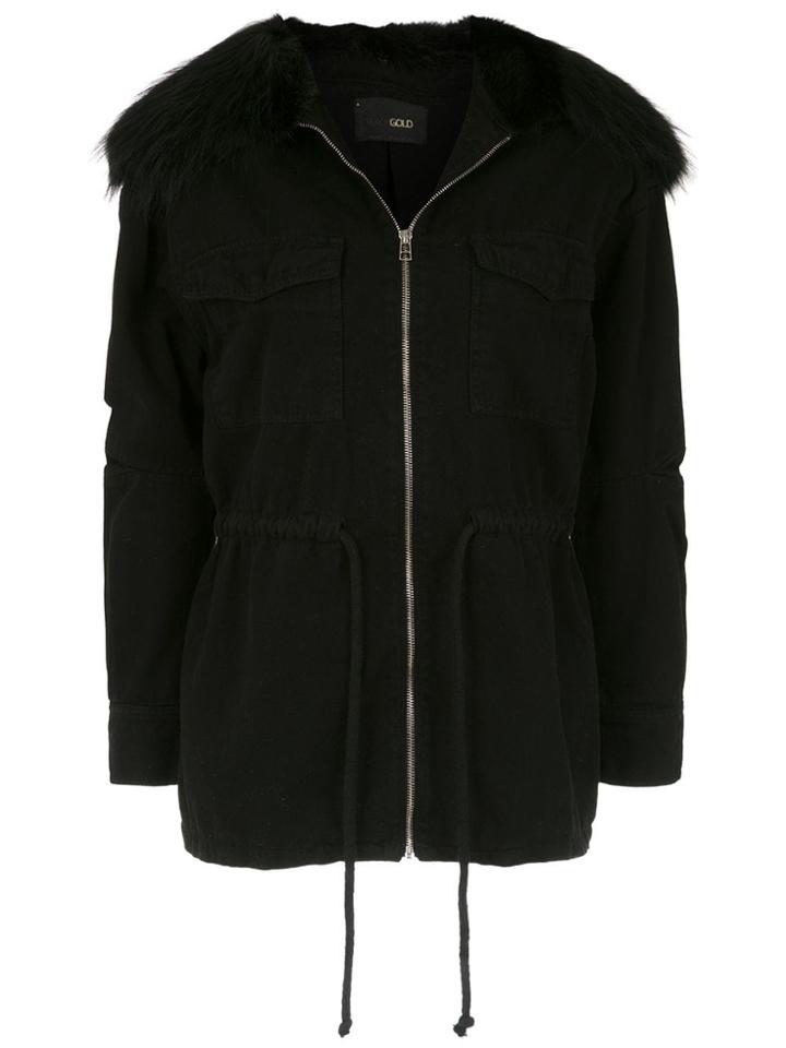 Andrea Bogosian Printed Parka - Black