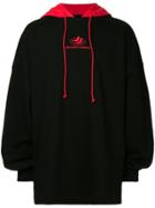 Juun.j Thealte Redtech Contrast Hoodie - Black