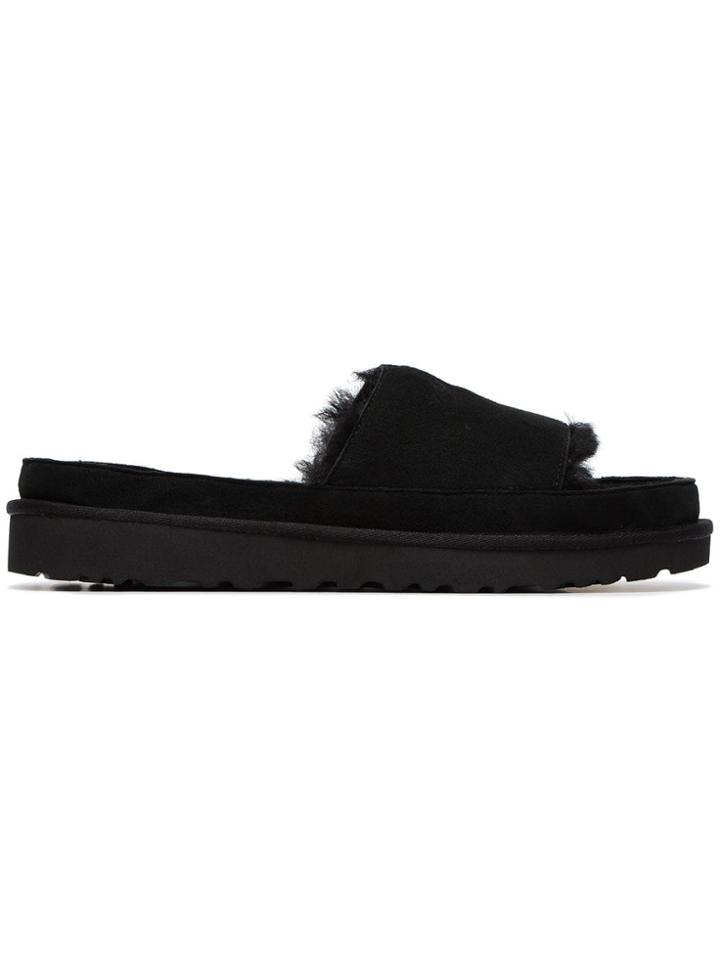 Y / Project X Ugg Black Shearling Slides