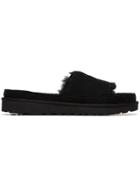 Y / Project X Ugg Black Shearling Slides