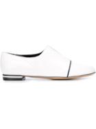 Emporio Armani 'bianco' Slit Loafers
