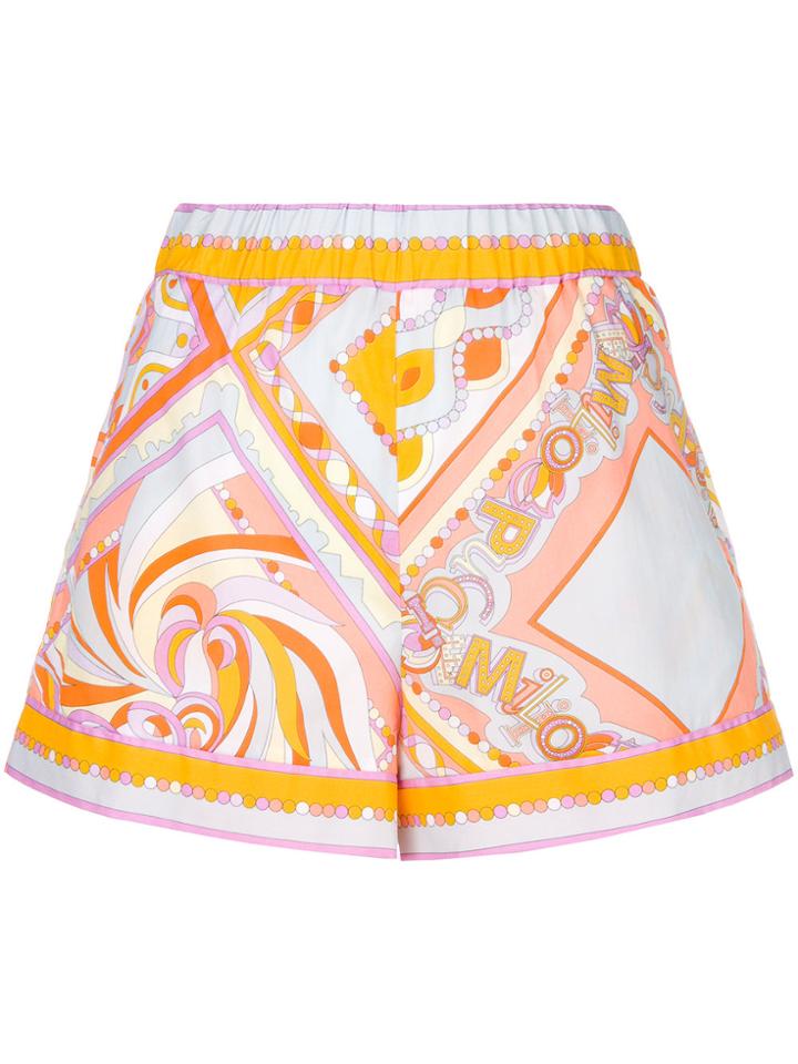 Emilio Pucci Printed Shorts - Grey