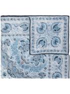Loro Piana Arabesque Print Scarf - Blue