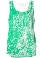 Victoria Beckham Slit Sides Tank - Green