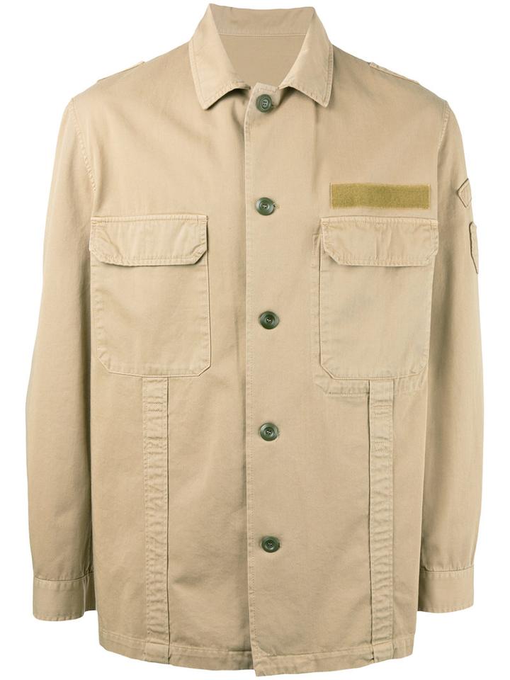 Golden Goose Deluxe Brand Military Shirt, Men's, Size: Medium, Nude/neutrals, Cotton