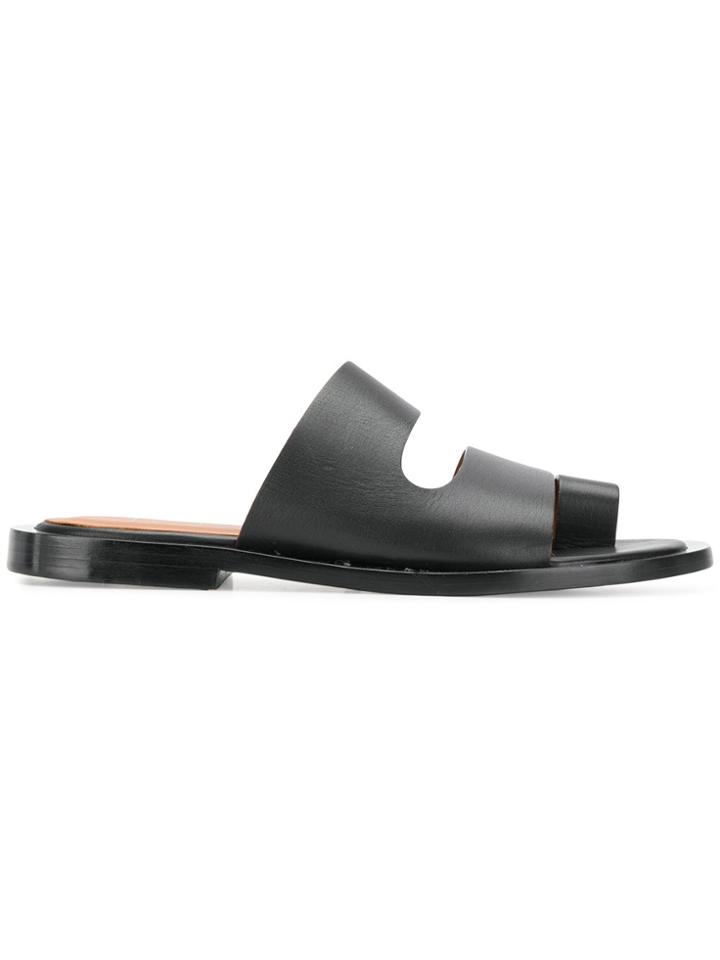 Joseph Toe-strap Flat Sandals - Black
