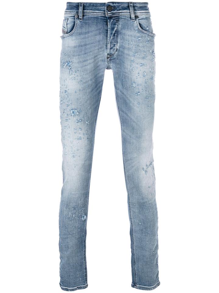 Diesel Sleenker Skinny Jeans - Blue