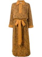 Yves Saint Laurent Vintage Belted Sweater Dress, Women's, Size: 38, Yellow/orange