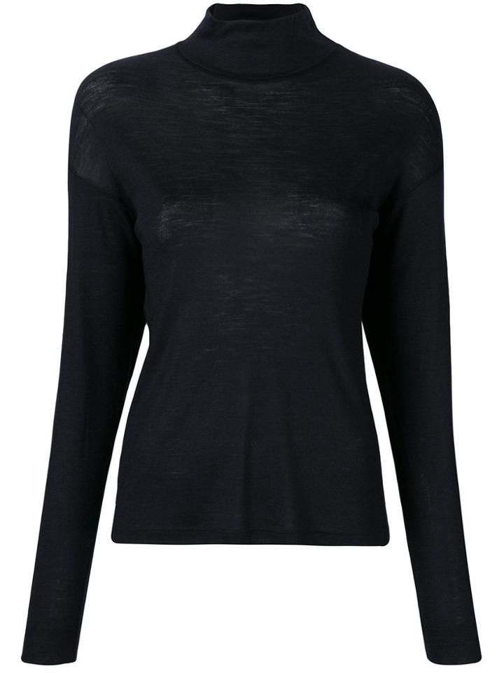 Forte Forte Roll Neck Jumper - Black