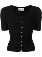 Dolce & Gabbana Vintage Buttoned Knitted Blouse - Black