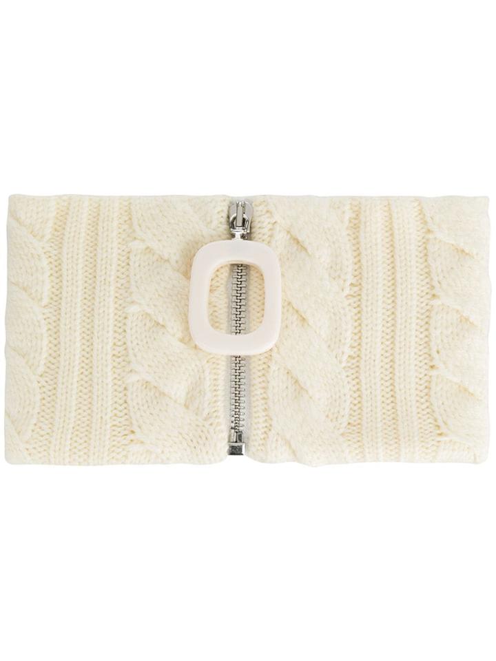 Jw Anderson Braided Knit Neckband - White