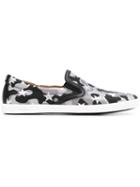 Jimmy Choo Demi Slip-on Sneakers, Women's, Size: 35, Black, Cotton/leather/rubber