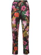 Moncler Floral Print Trousers - Red