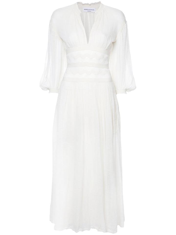 Sheer Dress - Women - Polyamide/polyurethane/alpaca - S, White, Polyamide/polyurethane/alpaca, Sonia Rykiel